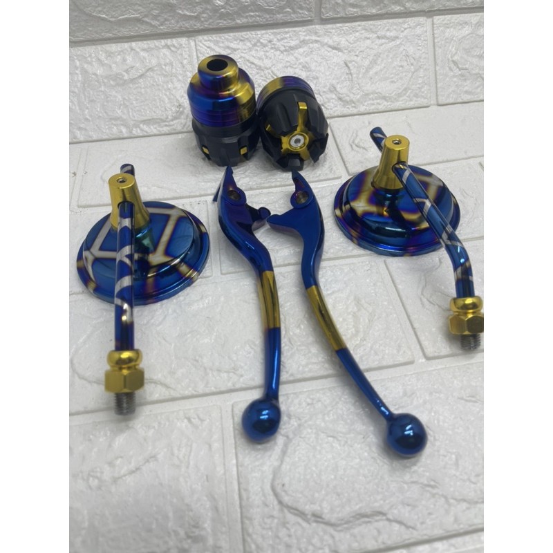 Pket Nmax-Spion Fino Bulat Blue X+Handle Rem Nmax+Jalu As Roda Depan Twotone