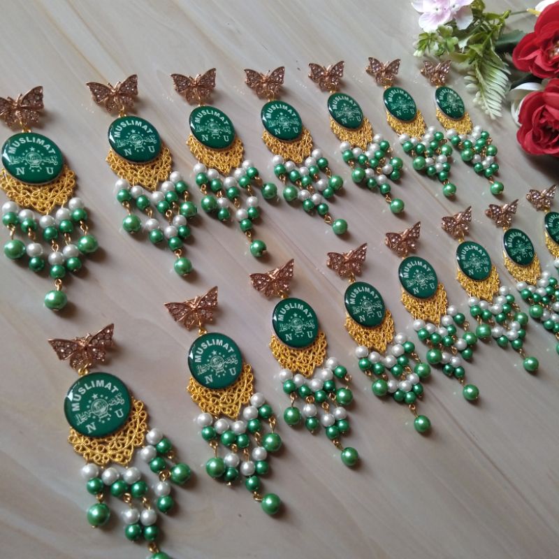 Bros Juntai Mutiara Sintetis Logo Muslimat Fatayat Bisa Seragam