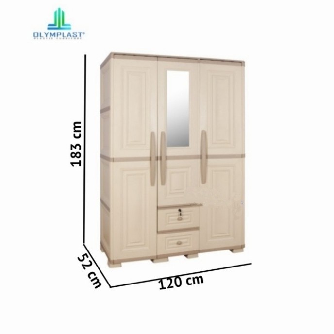 lemari plastik otc 03 olymplast lemari pakaian