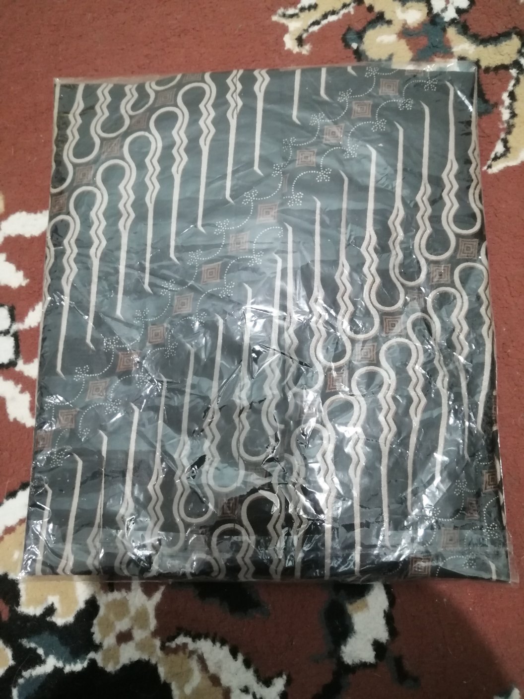 Kemeja Batik Pria Lengan Pendek Batik Size M L Xl Xxl  Bswart Hrb026 Kenongo Hem Panjang Padi