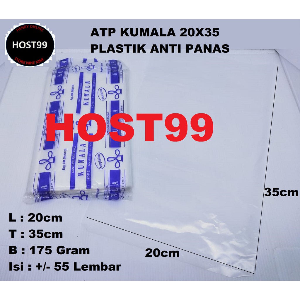 1BAL KHUSUS GOJEK GRAB ATP PLASTIK ANTI PANAS KUMALA 20X35 UK.2KG
