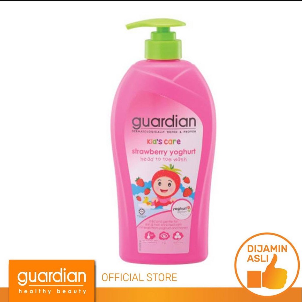 Guardian Kids Head Toe Strawberry 750 ml (Sabun mandi cair anak sekaligus shampo)