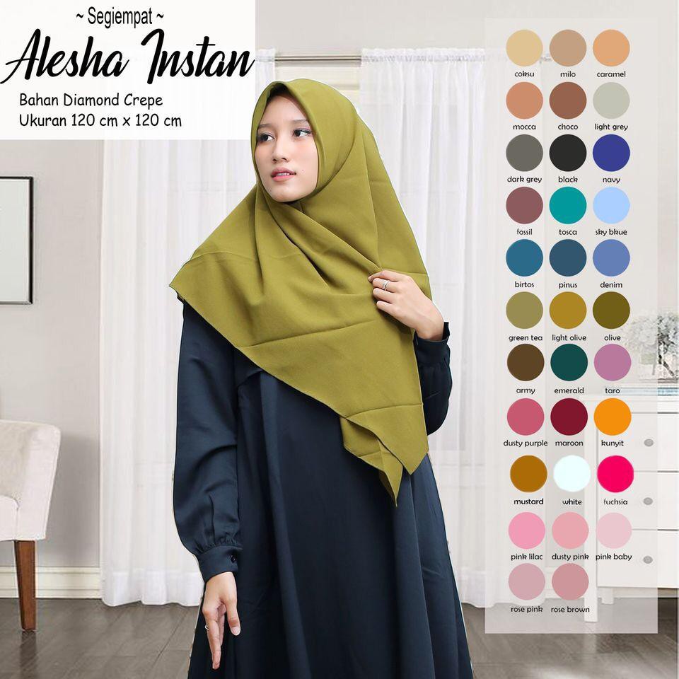 JILBAB SEGIEMPAT INSTAN KERUDUNG SEGIEMPAT INSTAN HIJAB SEGIEMPAT INSTAN AISYAH INSTAN120