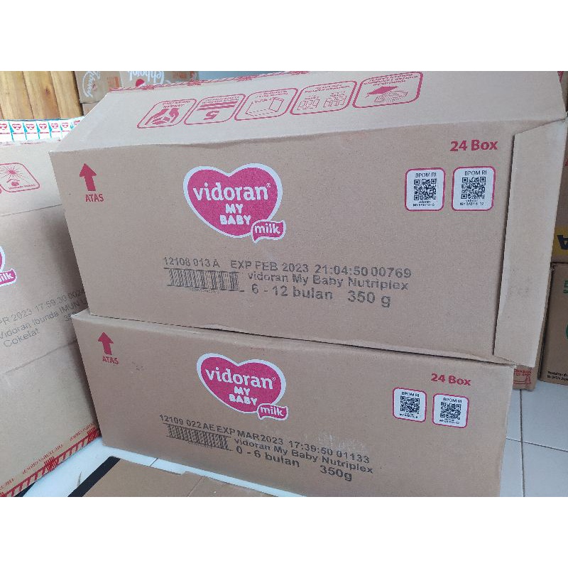 Susu vidoran my Baby 0-6|6-12 350 gram 1 karton termurah