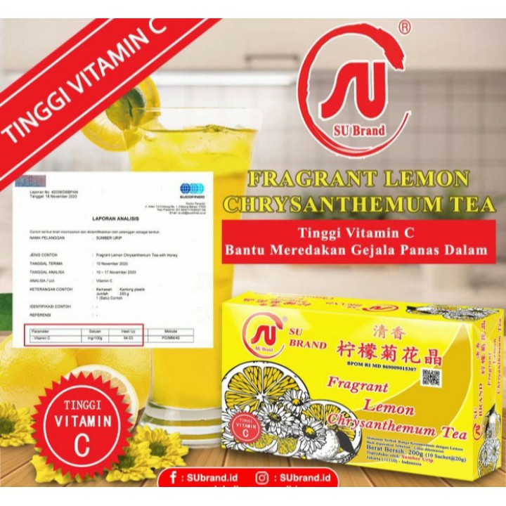 SU Brand Dali Fragrant Lemon Chrysanthemum tea -200gr