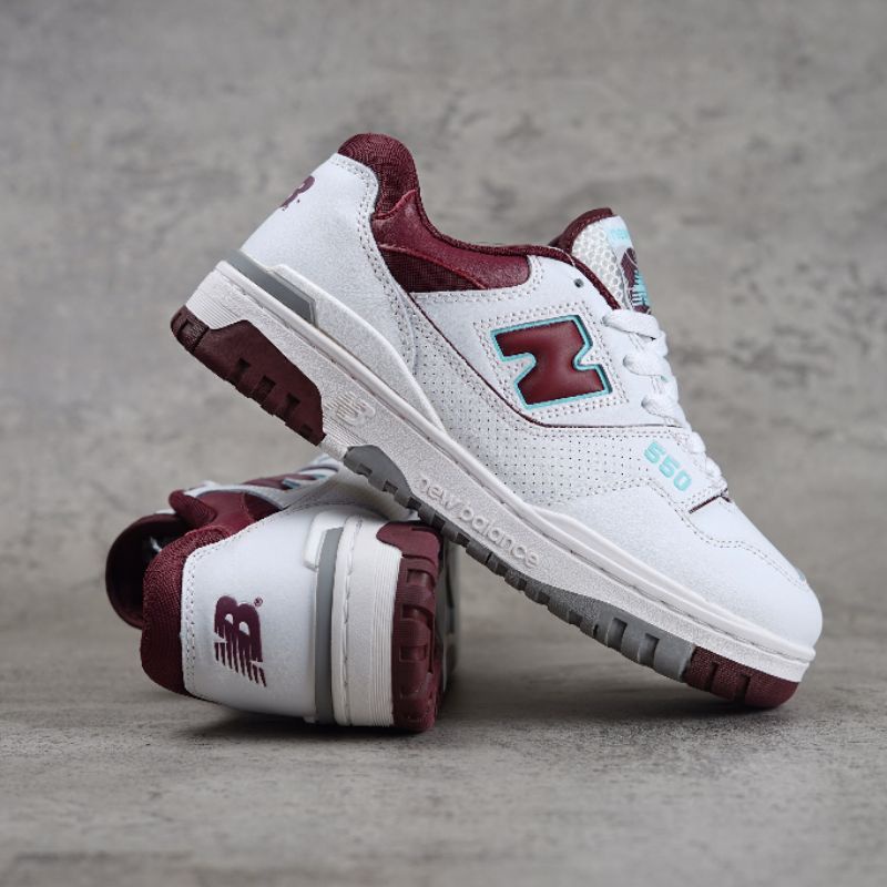 New Balance 550 White Burgundy