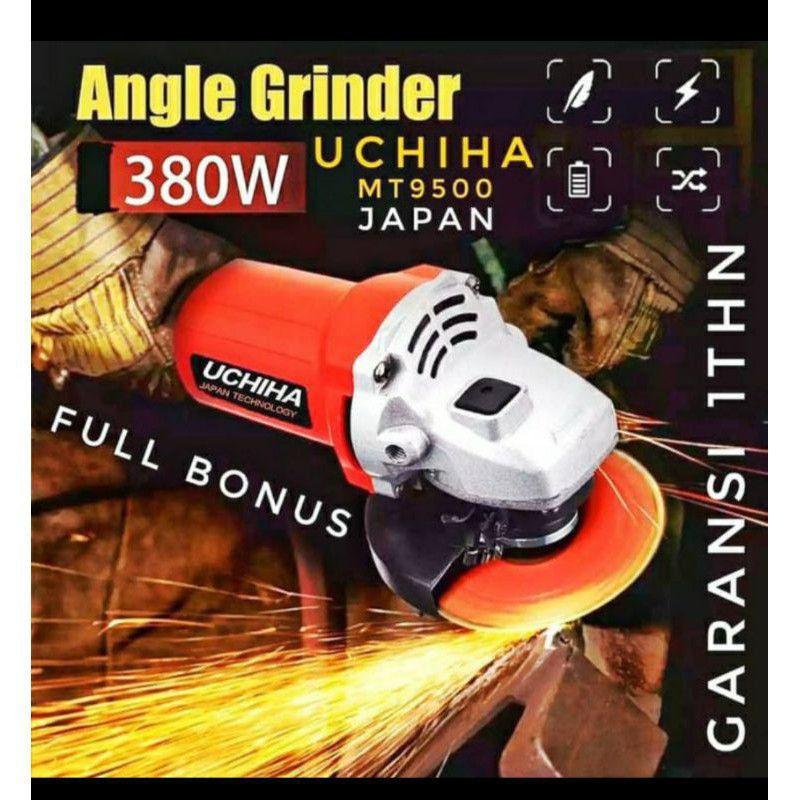 MESIN GERINDA MERK UCHIHA TYPE MT9500 TAHAN PANAS FULL BONUS