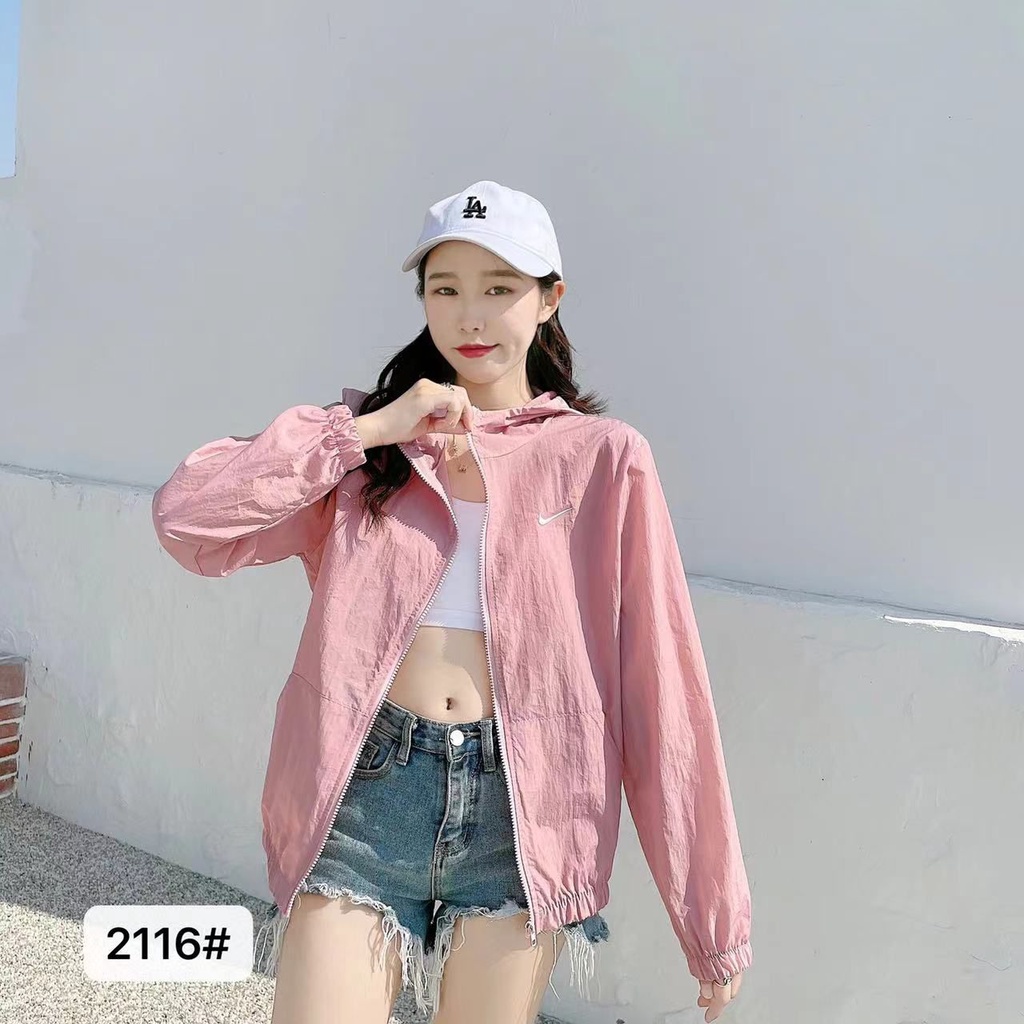 2116 Jaket IMPORT Parasut jaket olahraga jogging wanita jaket lari sport sauna suit wanita jumbo