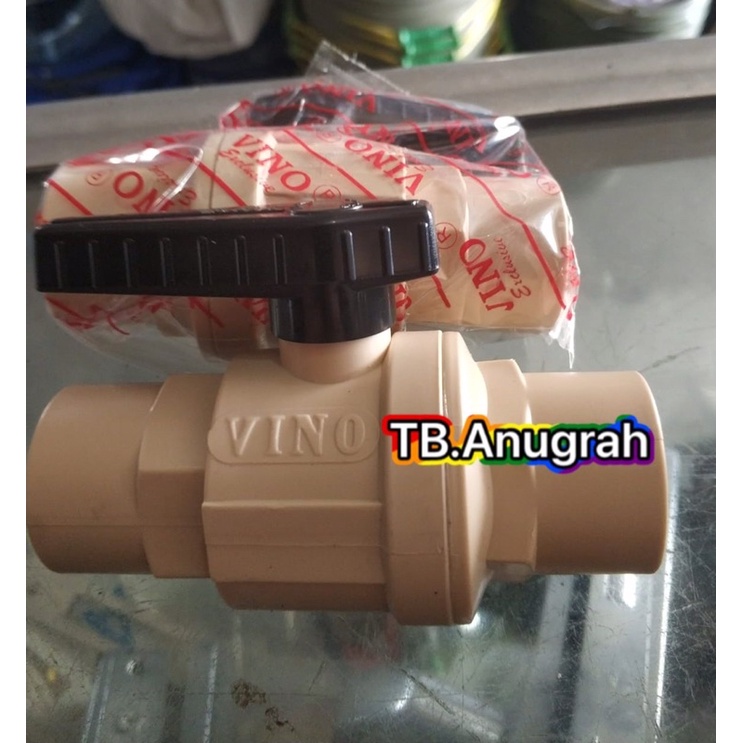 BALL VALVE STOP KRAN PENGATUR ALIRAN AIR UKURAN 3/4 INCH BAHAN PVC TEBAL MURAH / PENYAMBUNG PARALLON