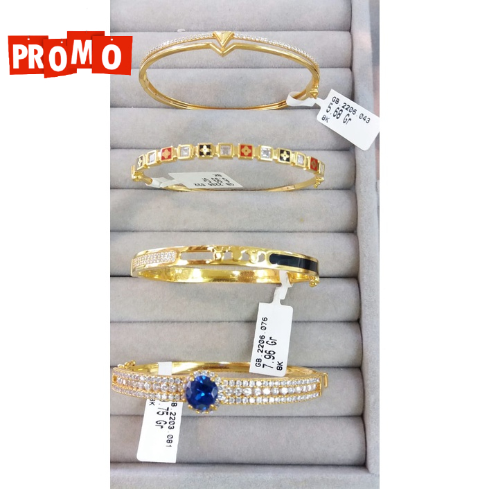 Gelang promo bangle kadar 375 8karat fashion