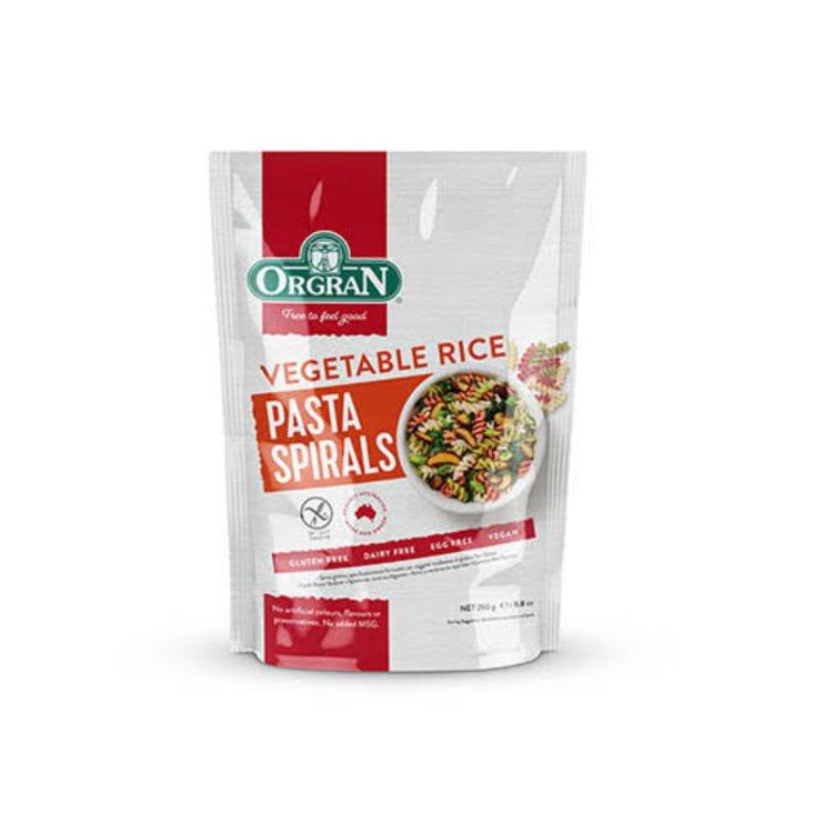 Orgran Vegetable Rice Spirals - Gluten Free - Vegetable Rice Spirals