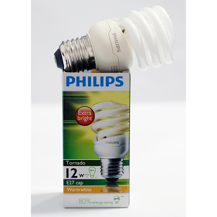 LAMPU PHILIPS TORNADO 12W WW E27 220-240V 1CT/12