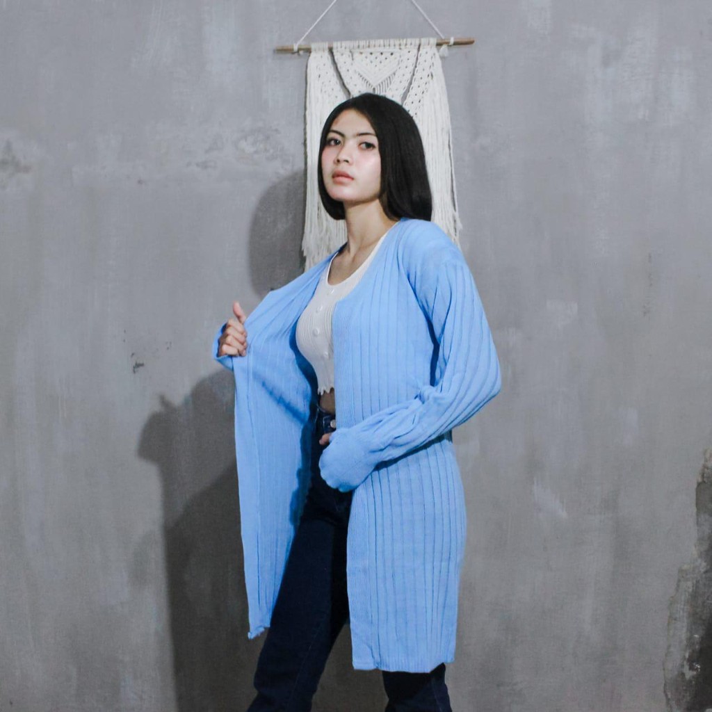 ROUNDHAND BUBLE LONG CARDI BIG OVERSIZE / REVITA CARDI