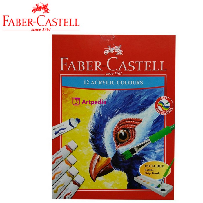 

Stok Ready Faber Castell Acrylic Colour Tube set 12 Cat Akrilik 12 warna Diskon