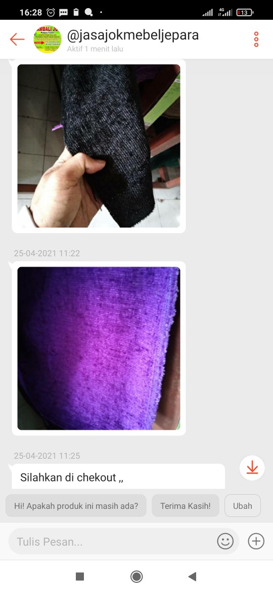 Sarung Saja Utk Pembungkus Jok Bantalan Kursi ,,harga 1 Set Formasi 211 Tebal 5 Cm