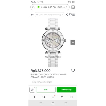 Guess Collection GC35003L Preloved Original