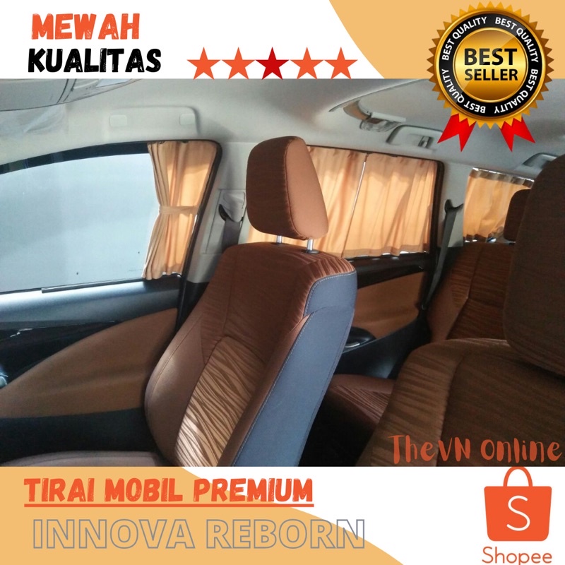 Tirai gorden mobil Innova reborn Premium hasil presisi