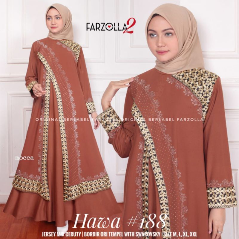 Abaya #188 by Farzolla | 4 warna abaya Original berlabel Farzolla