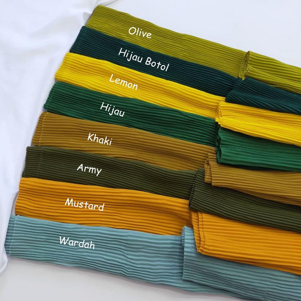 (Part 2) Pashmina Ceruty Babydol Full Plisket Premium High Quality Termurah