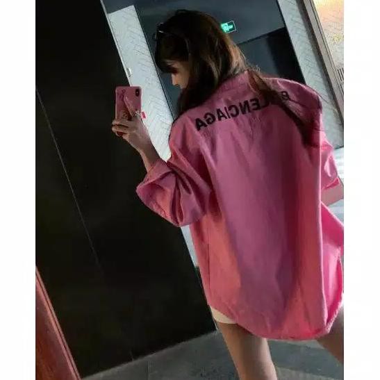 Balenciaga Shirt Kemeja Wanita Baju Branded Fernan_Store1