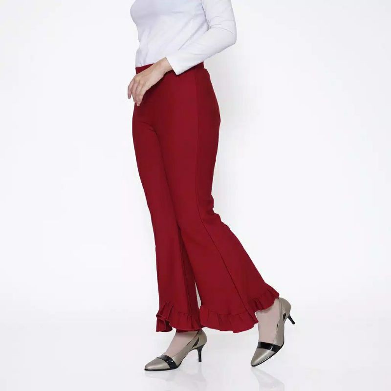 celana cutbray wanita scuba import