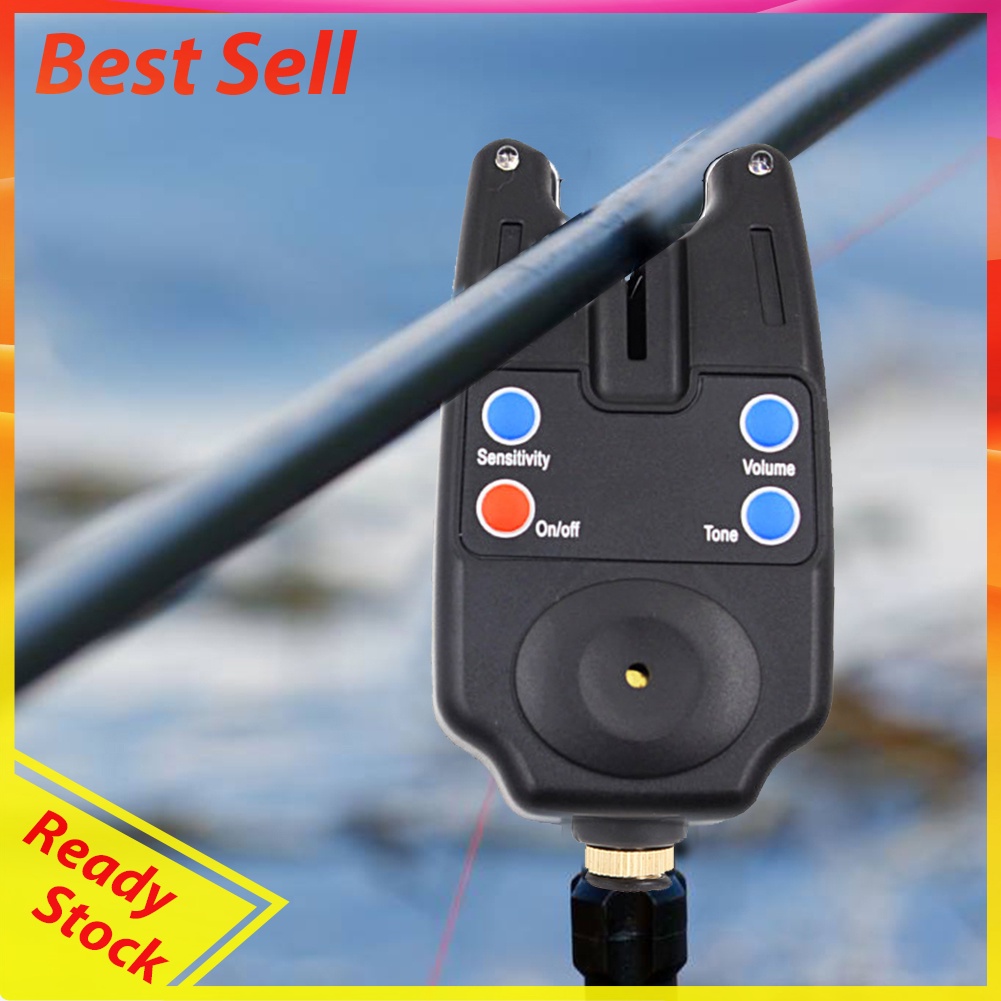 Night Fishing Bites Alarm Portable LED Light Carp Fishing Rod Warning Alert