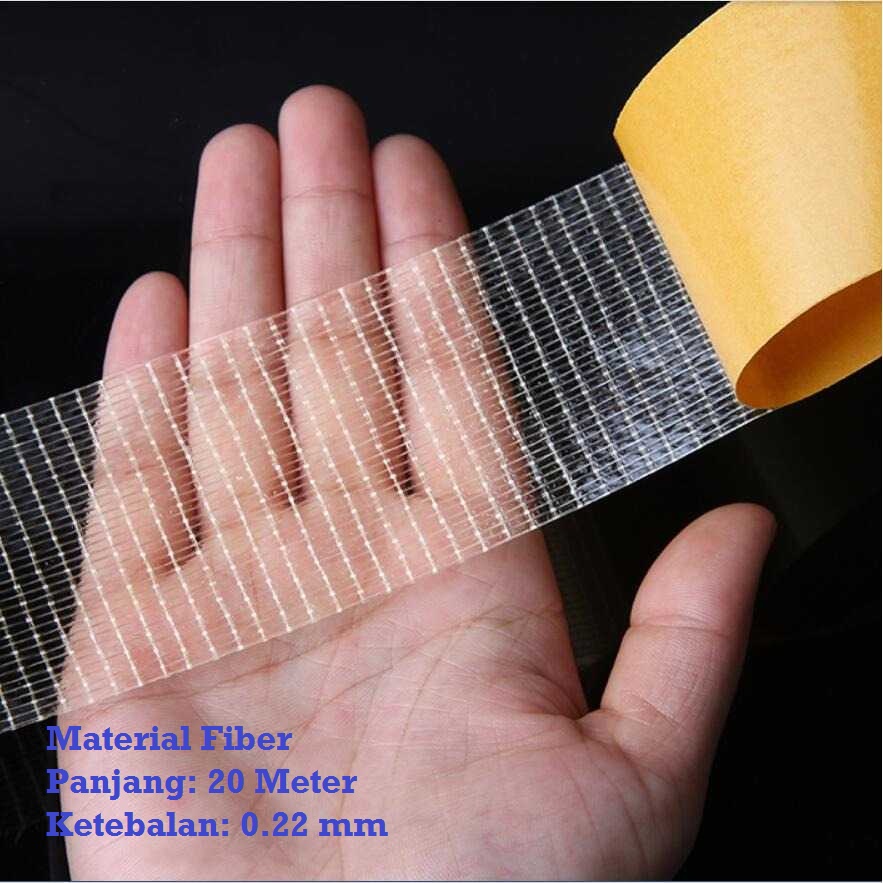 

YX Lakban Fiber Perekat Super Strong Kuat 20m Transparan Murah