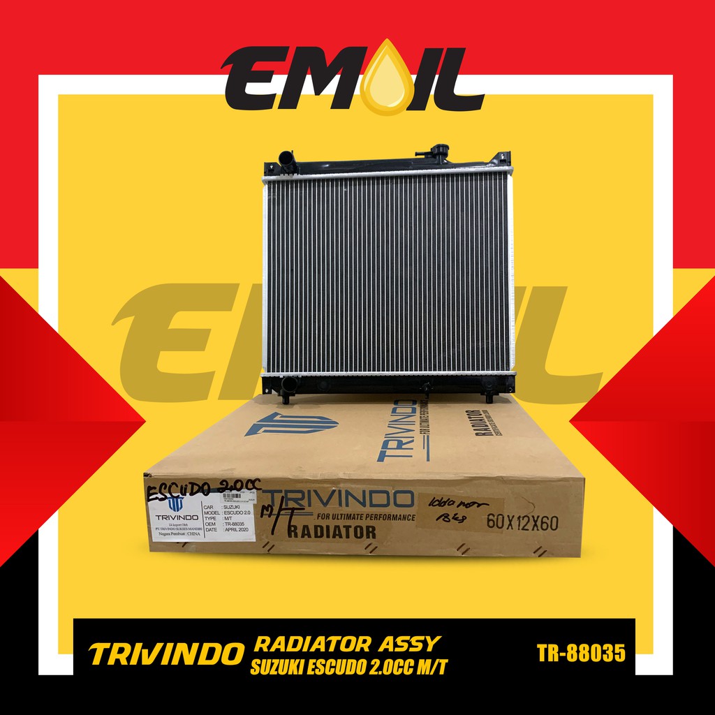 Radiator Assy Suzuki Escudo 2.0cc MT Manual TR-88035 Trivindo