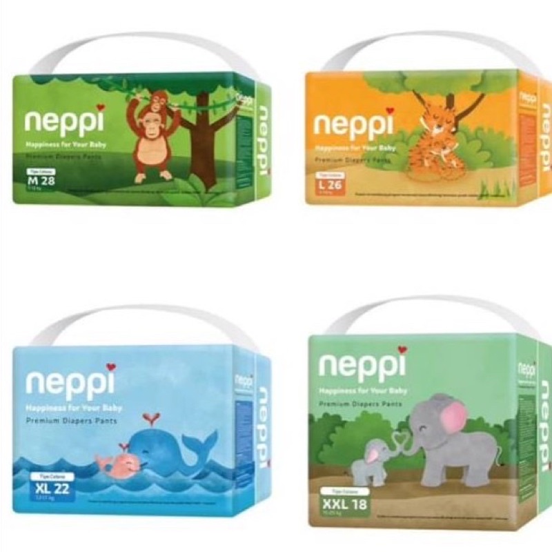 Castle - Neppi Premium Diapers Pants Size M/L/XL/XXL Popok Celana Neppi