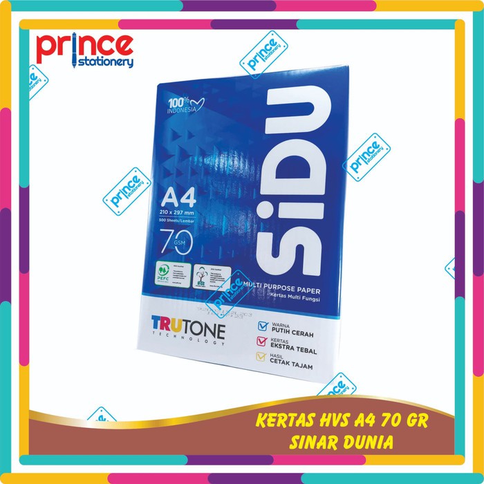 

Termurah KERTAS HVS SINAR DUNIA A4 70gsm Trendi