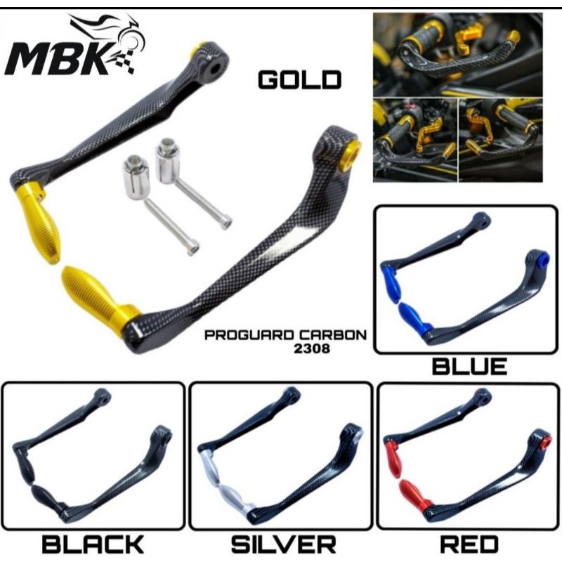 PROGUARD ROBOT CNC HENDGUARD CARBON UNIVERSAL SEMUA MOTOR JALU STANG N-MAX, AEROX, VARIO 150, VIXION