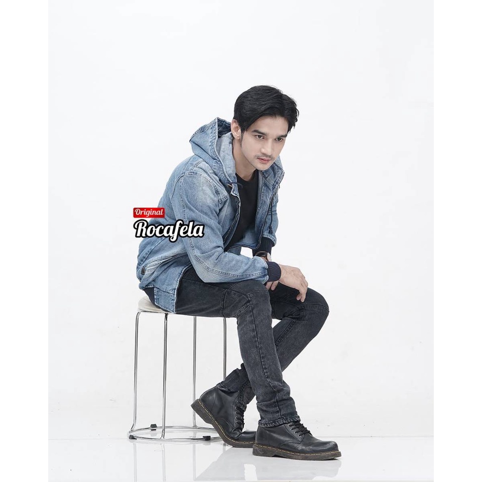 JAKET JEANS HOODIE PRIA TERBARU JAKET JEANS HOODIE PRIA TEBAL JAKET LEPIS PRIA WANITA JAKET DENIM DISTRO BANDUNG JAKET JINS