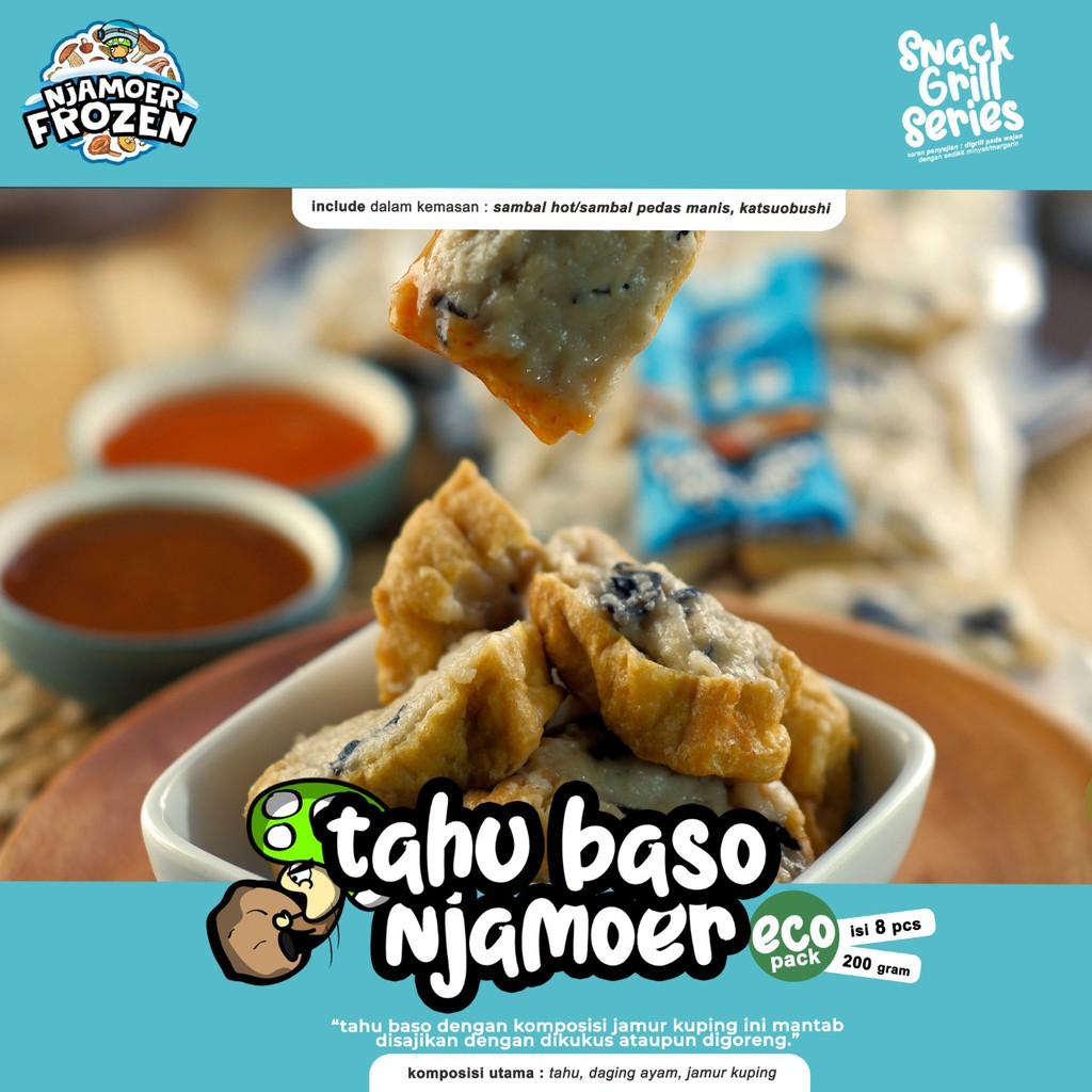 

TAHU BASO NJAMOER (8pcs) ( Jamur Kuping )