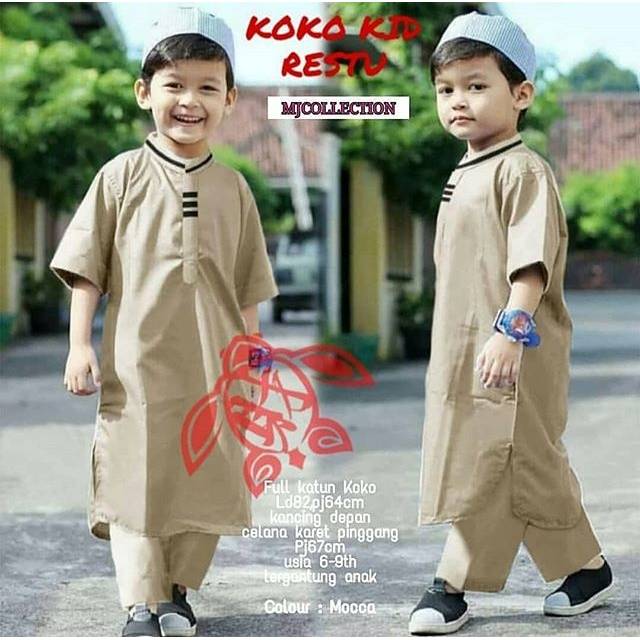 Kids Koko Restu - koko anak - baju anak - setelan anak - stelan anak - baju koko anak