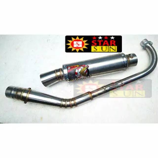 Knalpot racing Kawahara kolong bebek Jupiter z Vega r ZR C70 karisma absolute Revo Supra 125 dll
