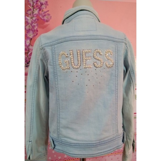thrift jaket jeans anak brand g*ess