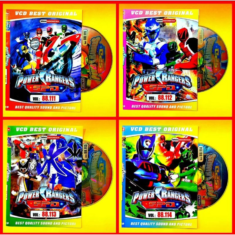Variasi Kaset Film Power Rangers Spd Dubbing Suaranya Bahasa Indonesia-Kaset Film Robot Anak Power R