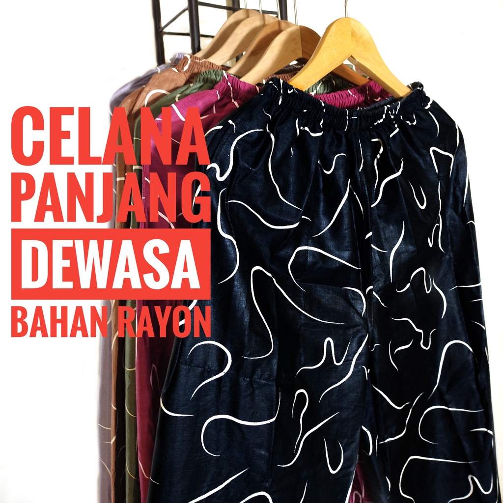 Celana Kulot Wanita Jumbo Tie Dye Panjang Bahan Rayon