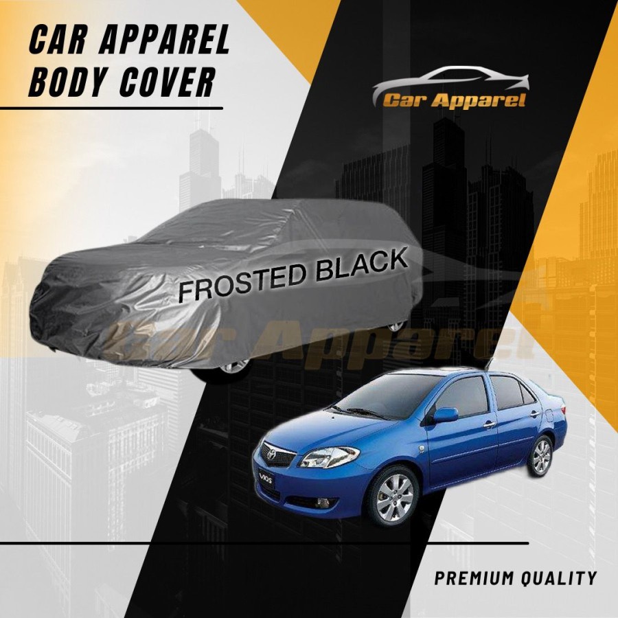 Sarung Mobil Vios Gen 1 XP40 2003-2006 Black Premium / Body Cover Vios
