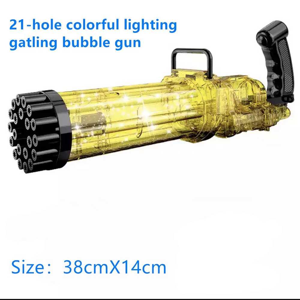 RoundCub Mainan Gelembung Sabun Bubble Gatling Gun 21 Holes - RC101