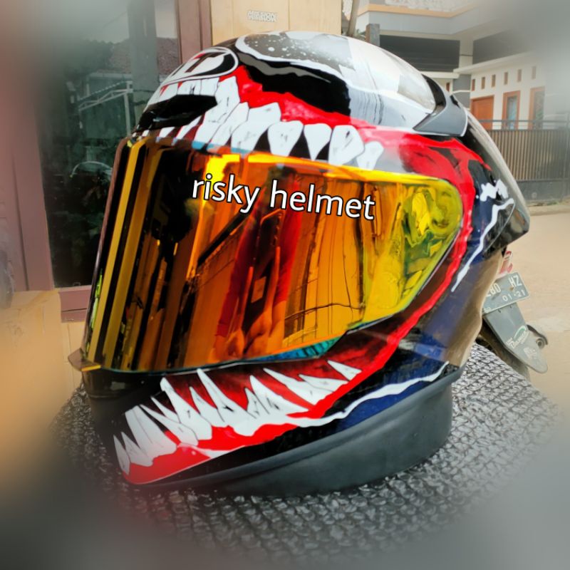 kyt tt course course venom paket visor