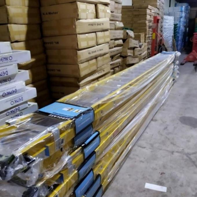 +%+%+%] Tangga Lipat Fiberglass Denko FEL2x16 9,6 Meter Tangga PLN 9.6 Fiber