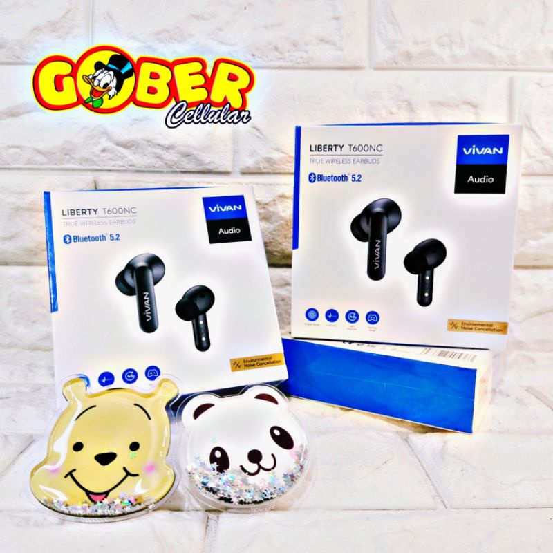 Headset Earphone Bluetooth VIVAN T600NC bt5,2 TWS True Wireless Earbuds