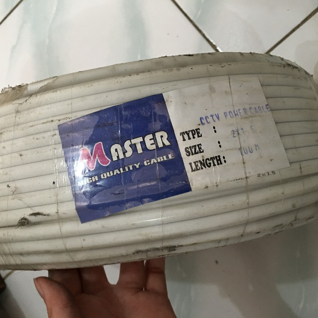 Kabel Listrik CCTV Putih NYM 2x1.5 Panjang 100 Murah Berkualitas