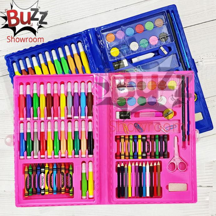 

Diskon Colouring Set (Isi 86) Pensil Warna Crayon Stationary Kado anak - Merah Muda Big Sale
