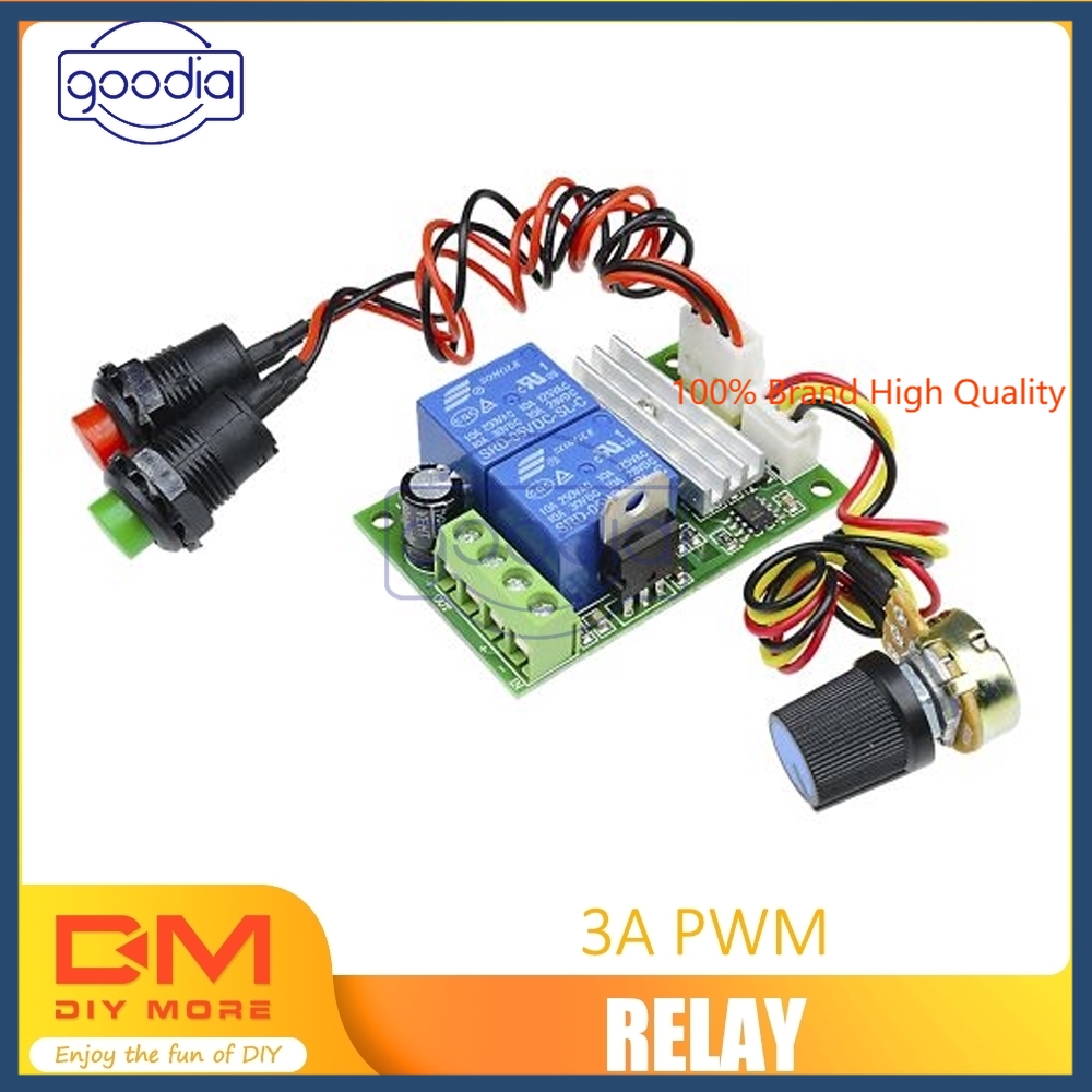 ✫〖ready to ship/COD〗✫ Switch PWM Regulator Controller Kecepatan Motor PWM 6V-24V 3A DC