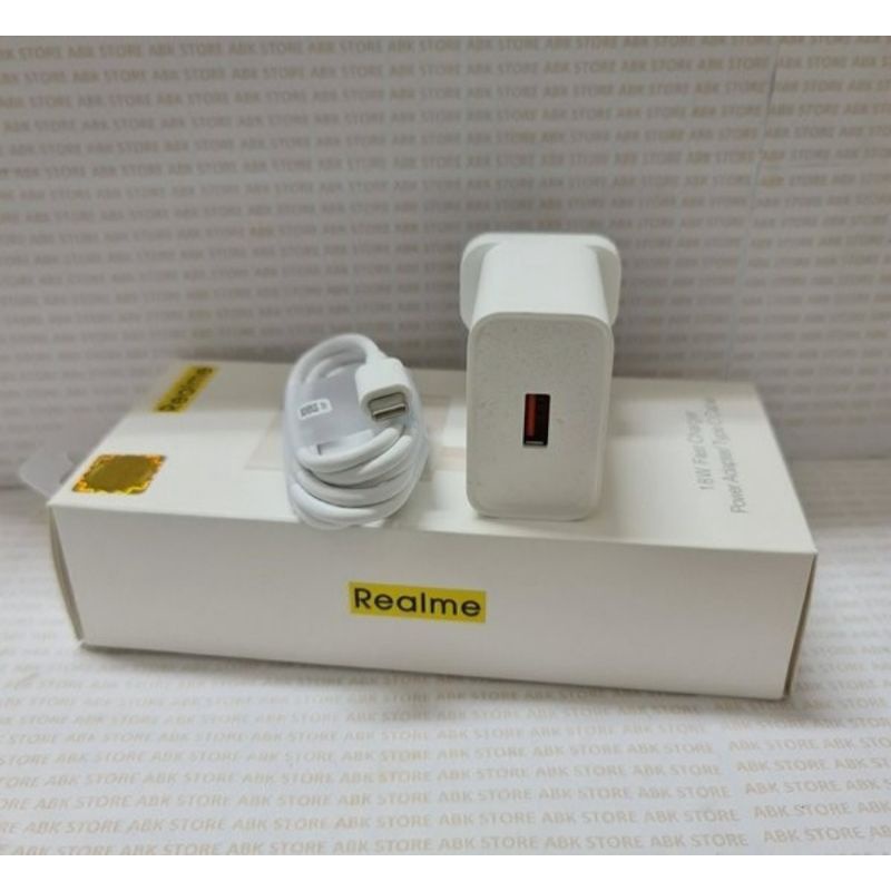 Travel Charger Realme Fast Charging 18 Watt Type C ORIGINAL