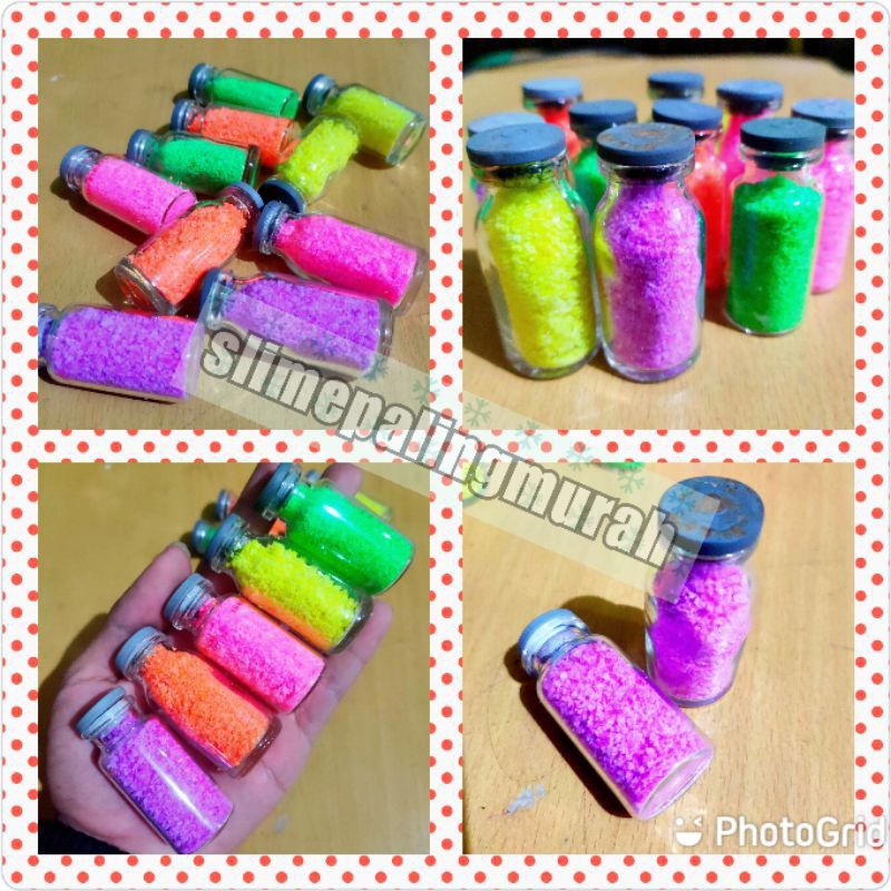 10 pc salju mainan / salju botol warna / salju heboh mainan anak