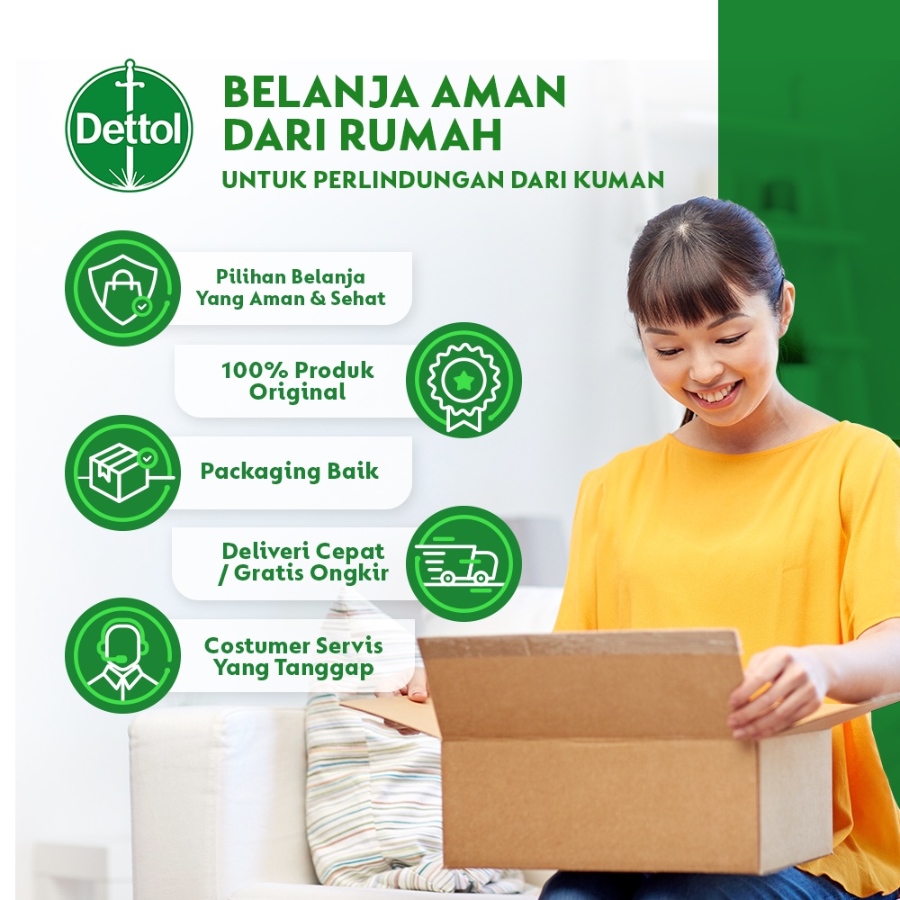 Dettol Paket Mandi Legkap 5 pcs