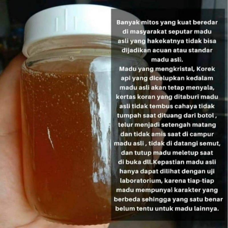 

Hasil uji laboratorium madu